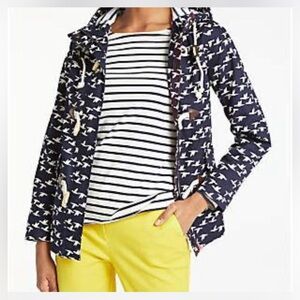 Boden Whitby Waterproof Jacket Coat Hooded Toggle Zip Pockets Sz US 4
